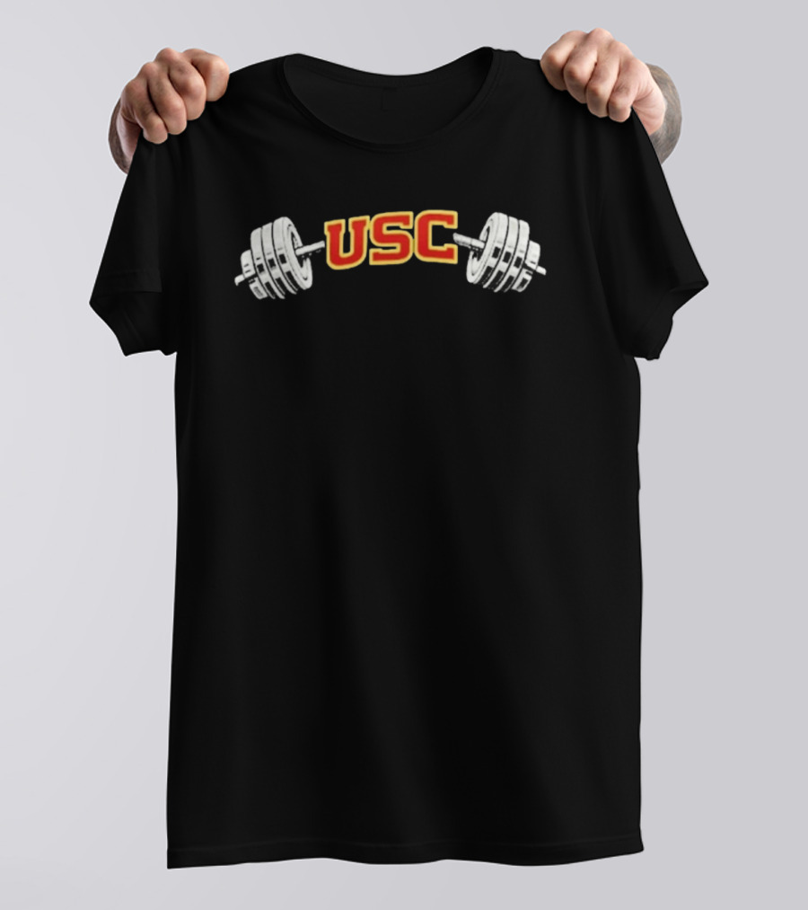 USC Football Gym Dumbbell Fitness 2026 T-Shirt