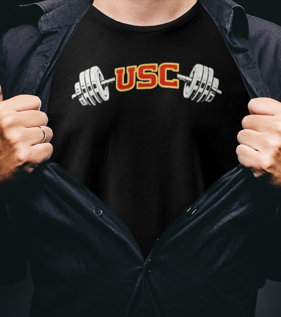 USC Football Gym Dumbbell Fitness 2026 T-Shirt