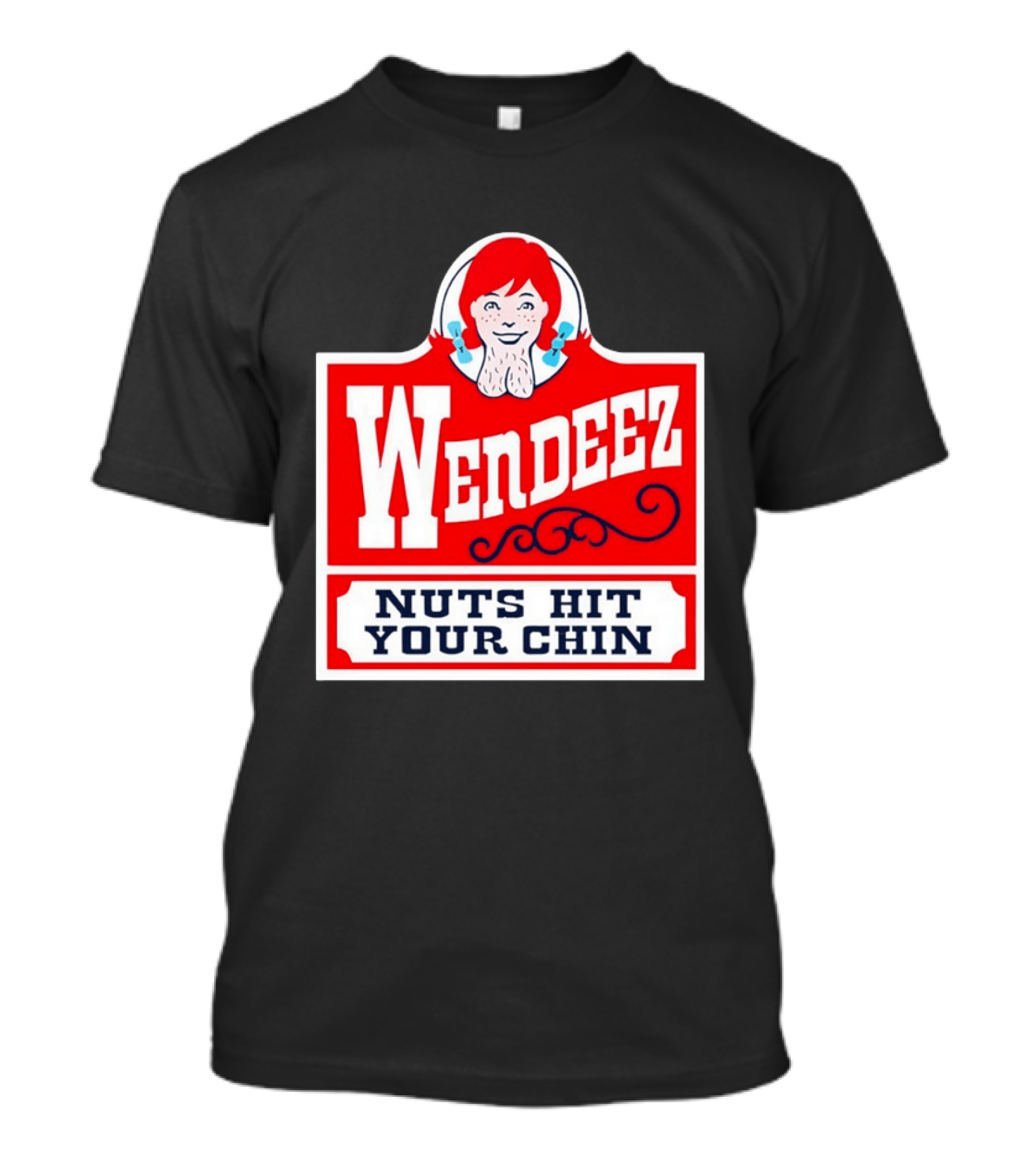 Wendeez Nuts Hit Your Chin Retro Fast Food T-Shirt