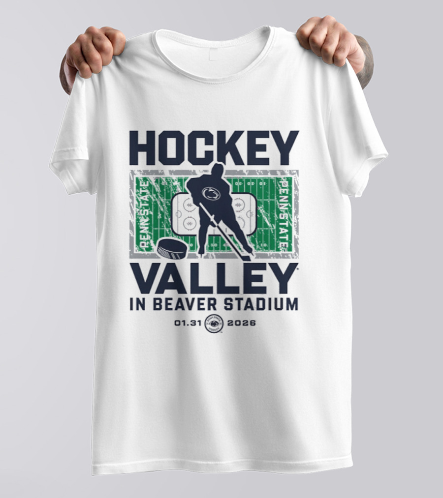 Penn State Nittany Lions Hockey Valley Beaver Stadium 2026 T-Shirt