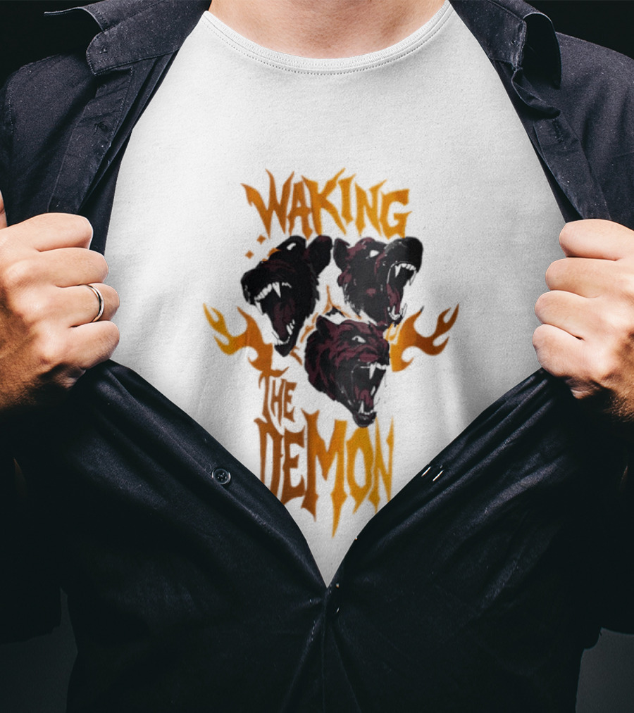Waking The Demon Three Dog Heads T-Shirt