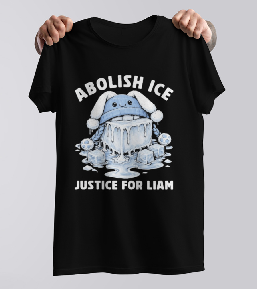 Abolish ICE Justice For Liam Melted Ice With Cute Cartoon Face T-Shirt