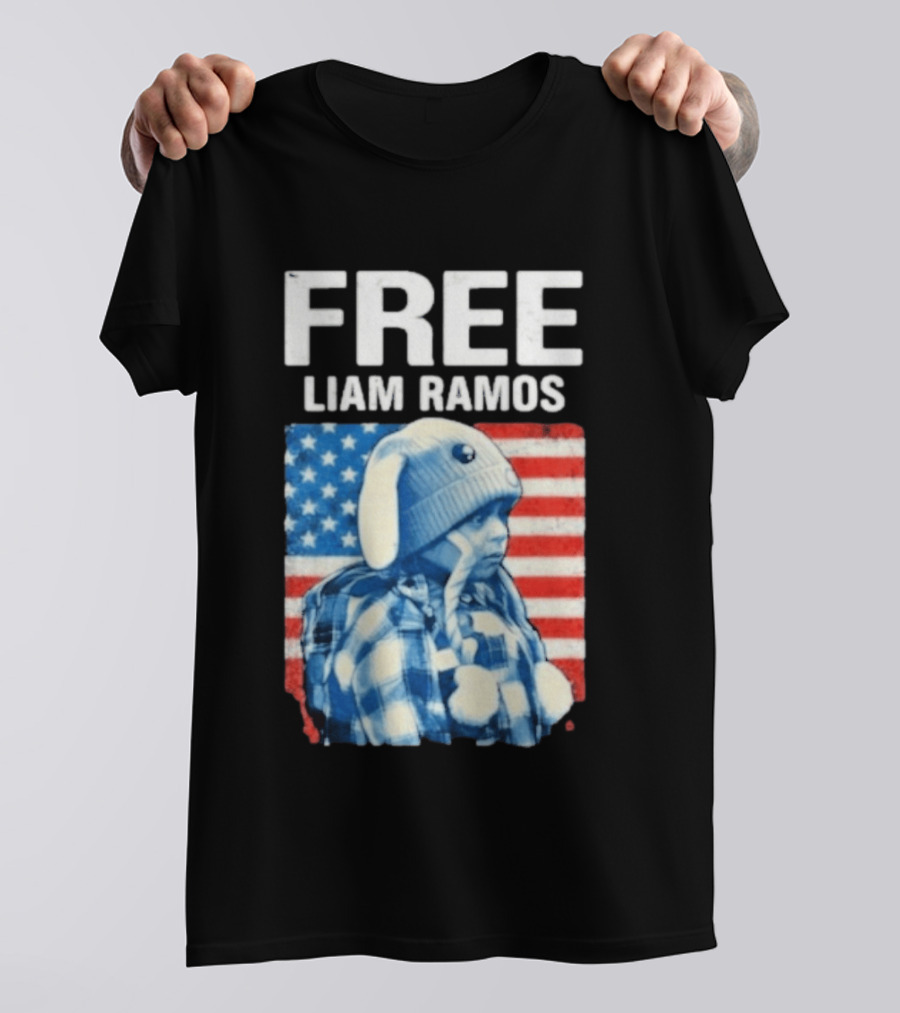 Free Liam Ramos American Flag T-Shirt