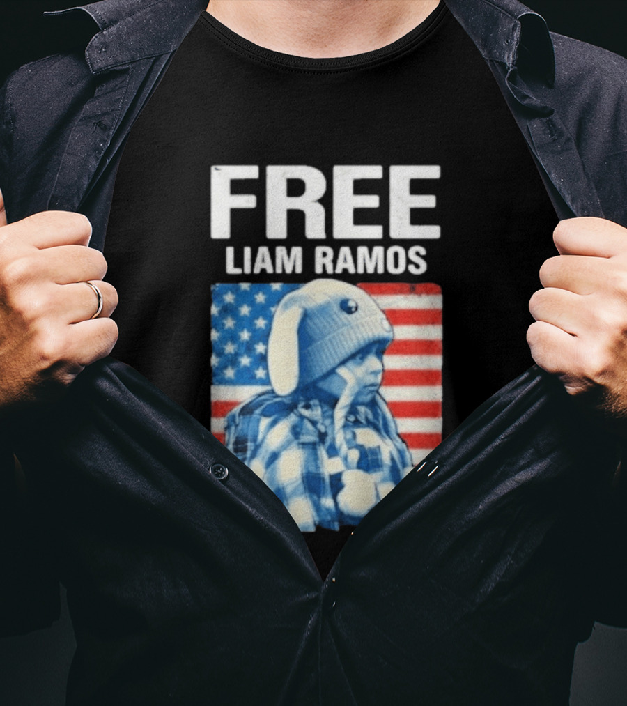 Free Liam Ramos American Flag T-Shirt