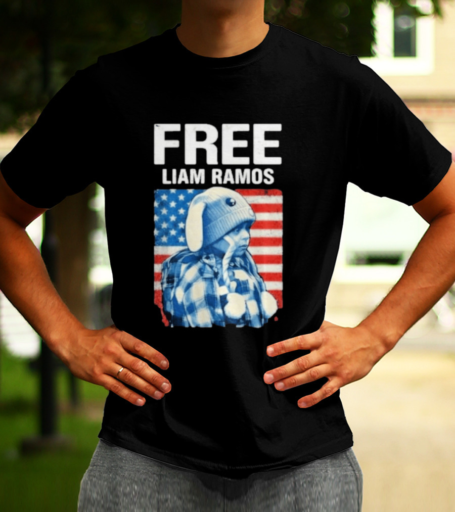Free Liam Ramos American Flag T-Shirt