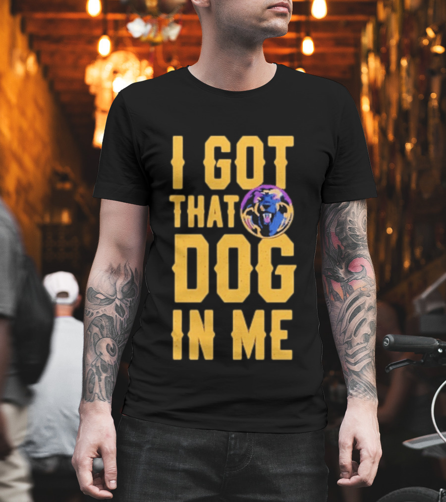 Michigan Dogmen I Got That Dog In Me Bold Team Spirit Rugged T-Shirt