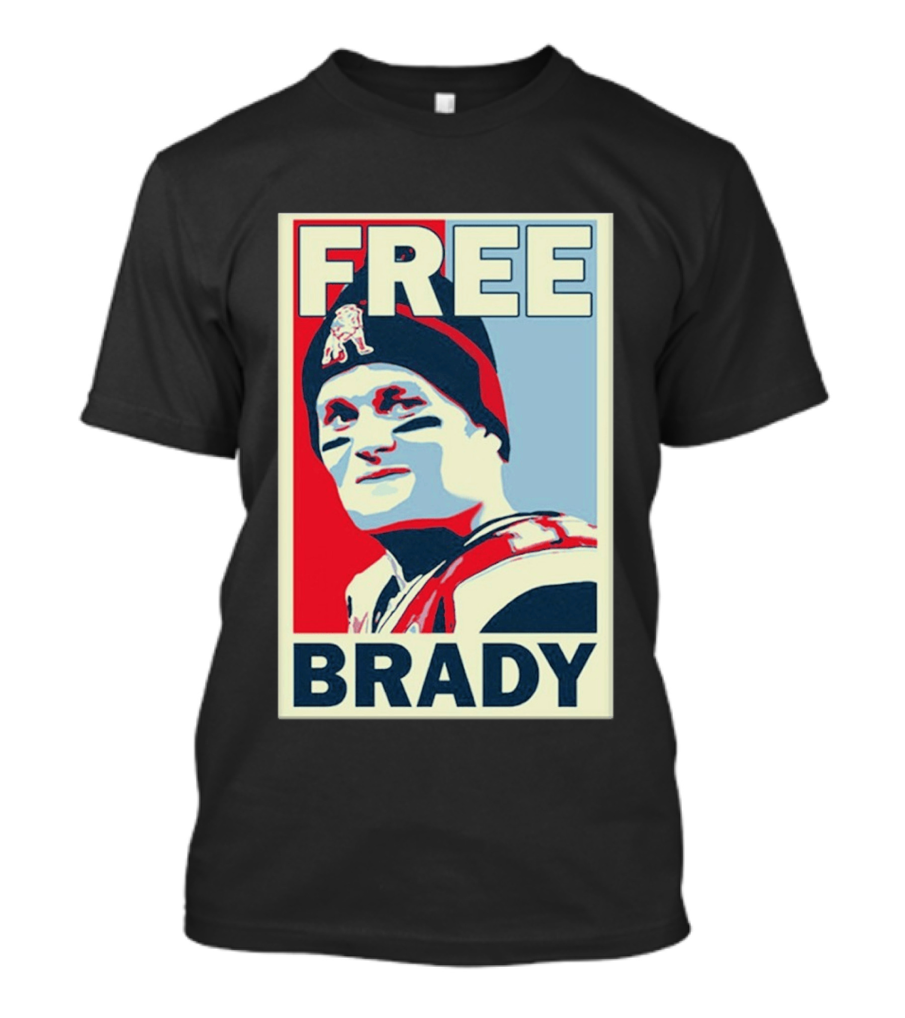 New England Patriots Free Brady Style Sports T-Shirt