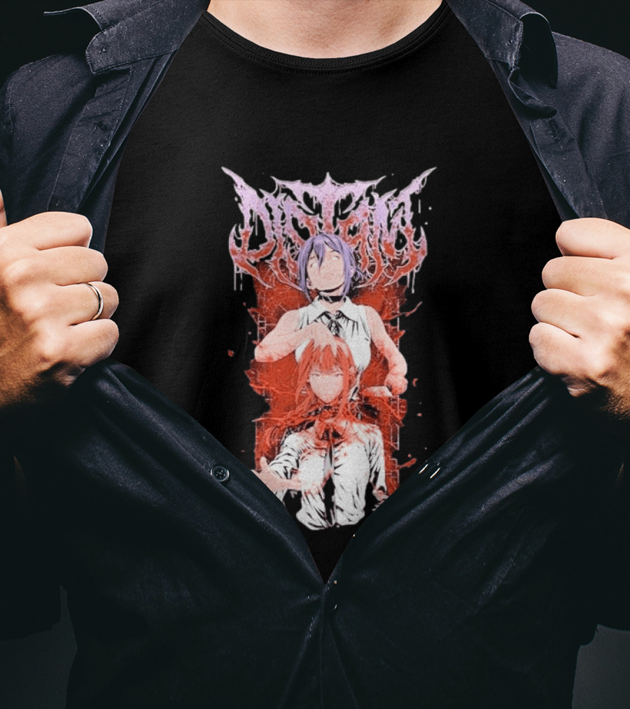 Distant Reze Valentine 2026 Manga Valentine Anime Chainsaw Man T-Shirt