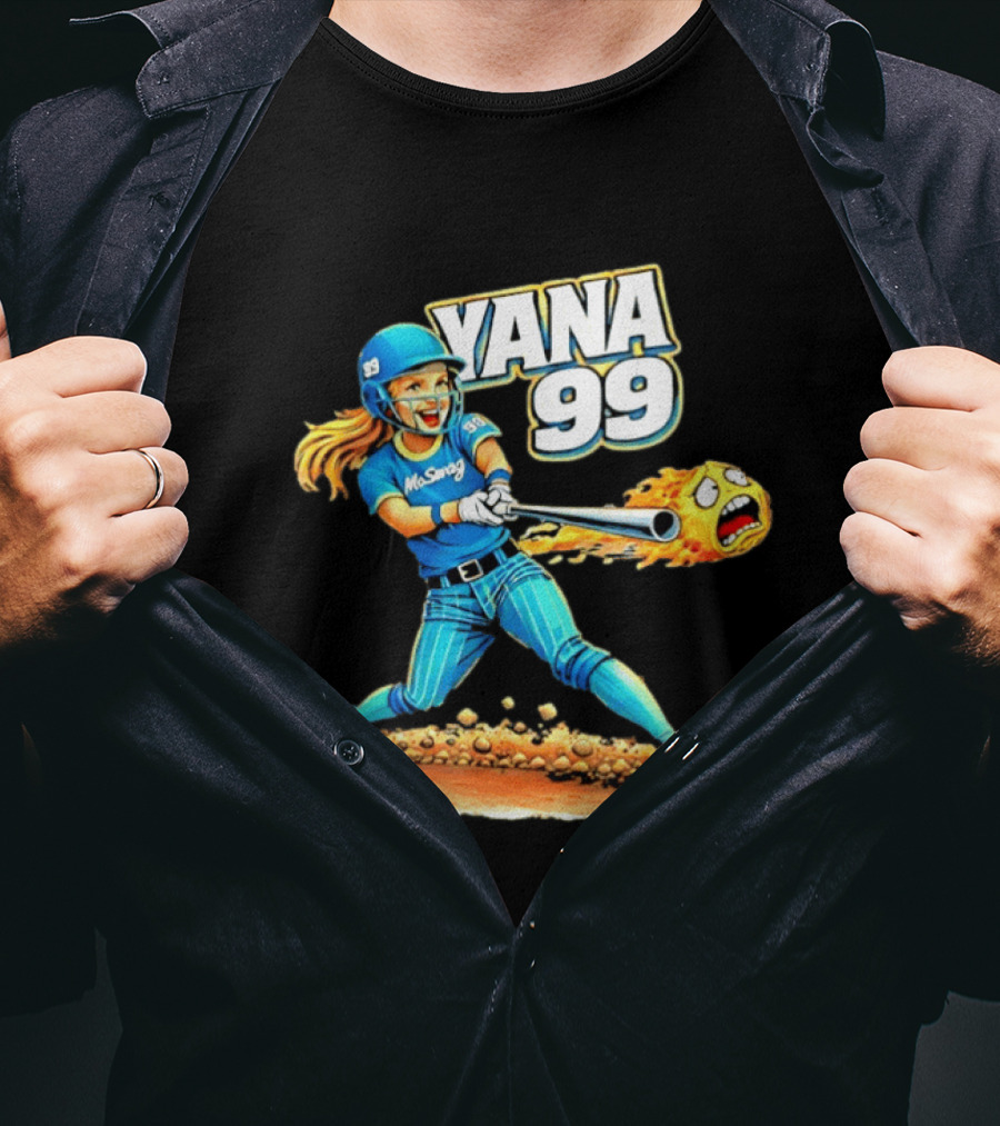 Moswag Yana 99 Softball Flaming Ball Action T-Shirt