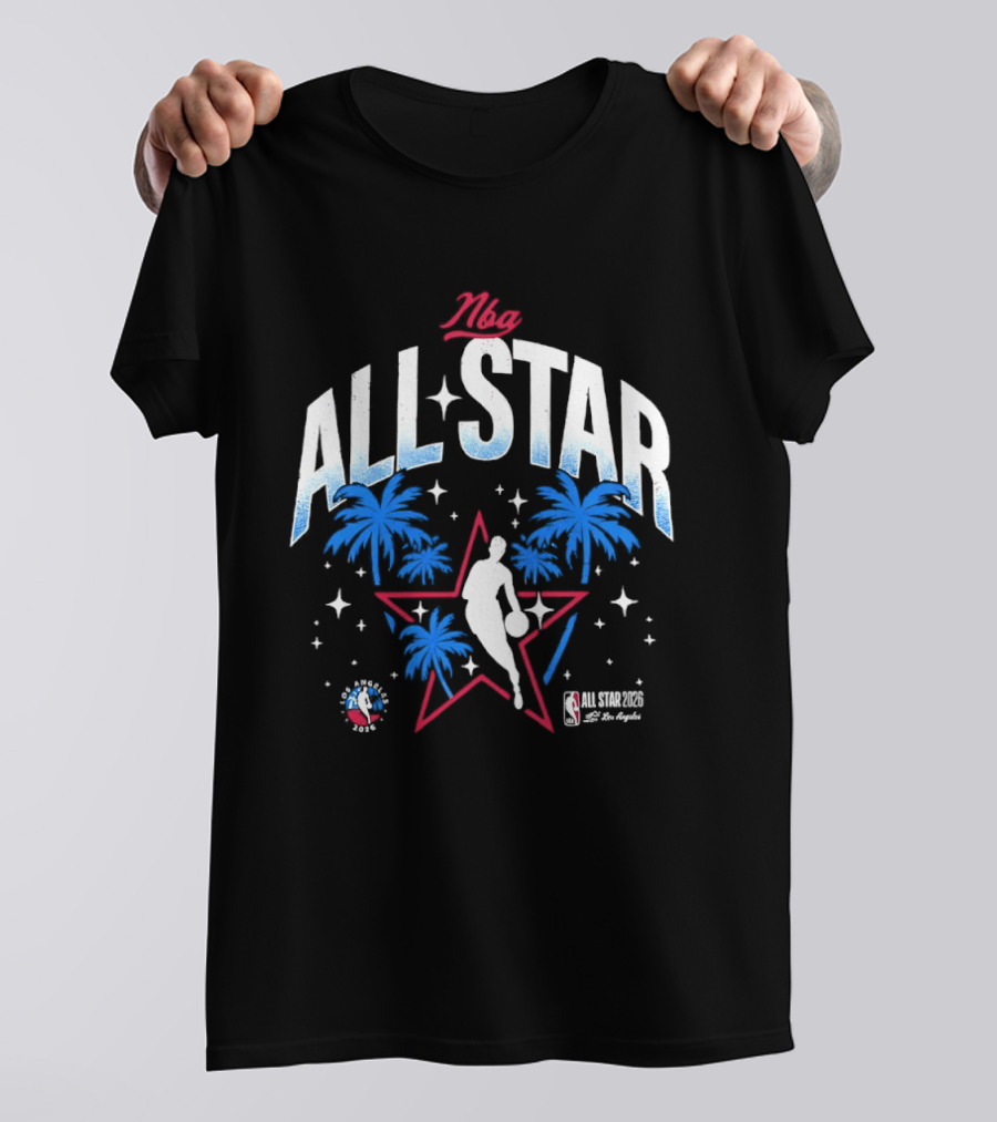 NBA All Star 2026 Los Angeles Tropical Stars Palms T-Shirt