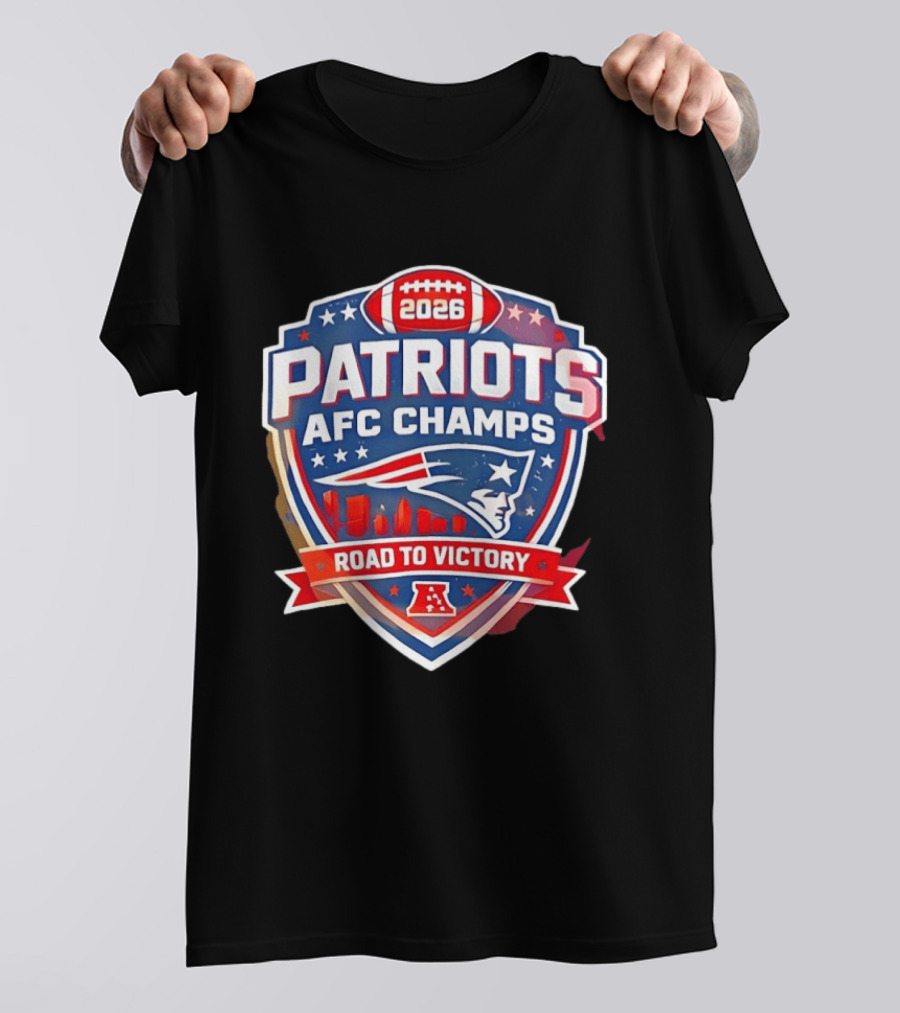 Patriots AFC Champs 2026 Road To Victory T-Shirt