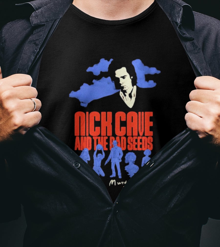 Nick Cave And The Bad Seeds Murder Ballads Blue Clouds T-Shirt