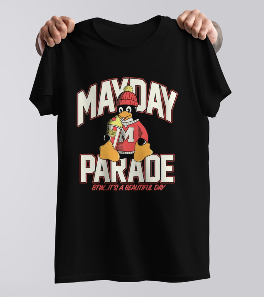 Penguin Mayday Parade BTW It's A Beautiful Day T-Shirt