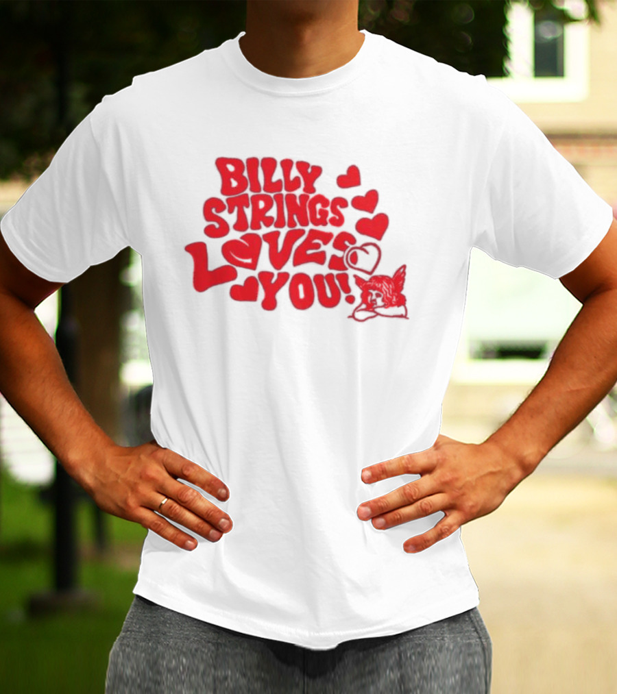 Billy Strings Loves You Valentine's Day Hearts 2026 T-Shirt