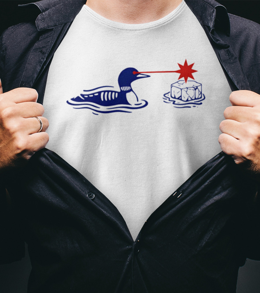 Minnesota Loon Resistance Anti Ice Laser Vision T-Shirt