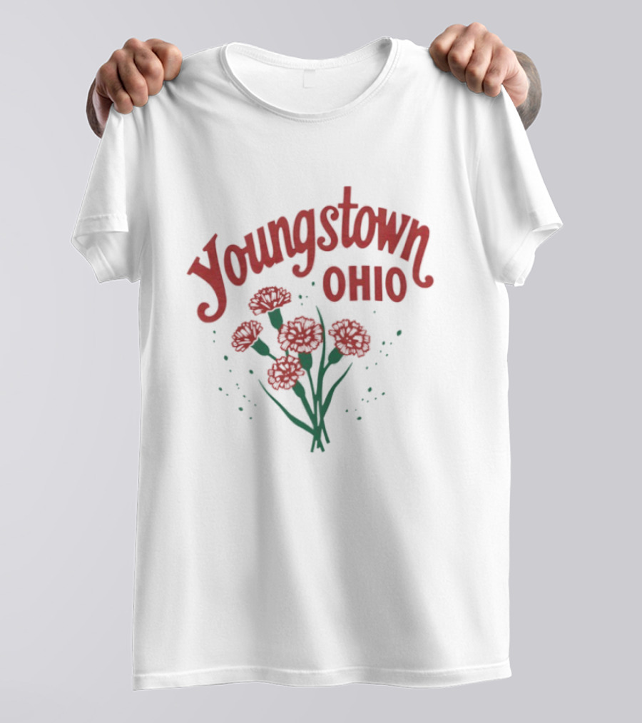 Youngstown Ohio Carnation Flowers T-Shirt
