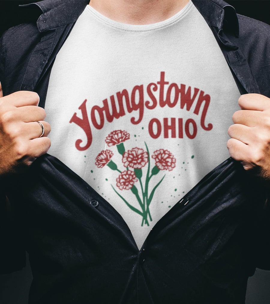 Youngstown Ohio Carnation Flowers T-Shirt
