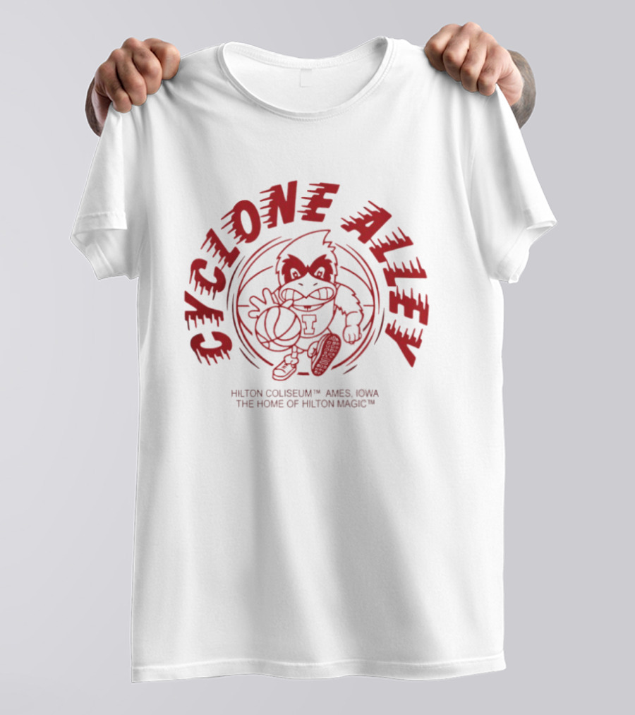 Cyclone Alley Hilton Coliseum Ames Iowa Home Of Hilton Magic T-Shirt