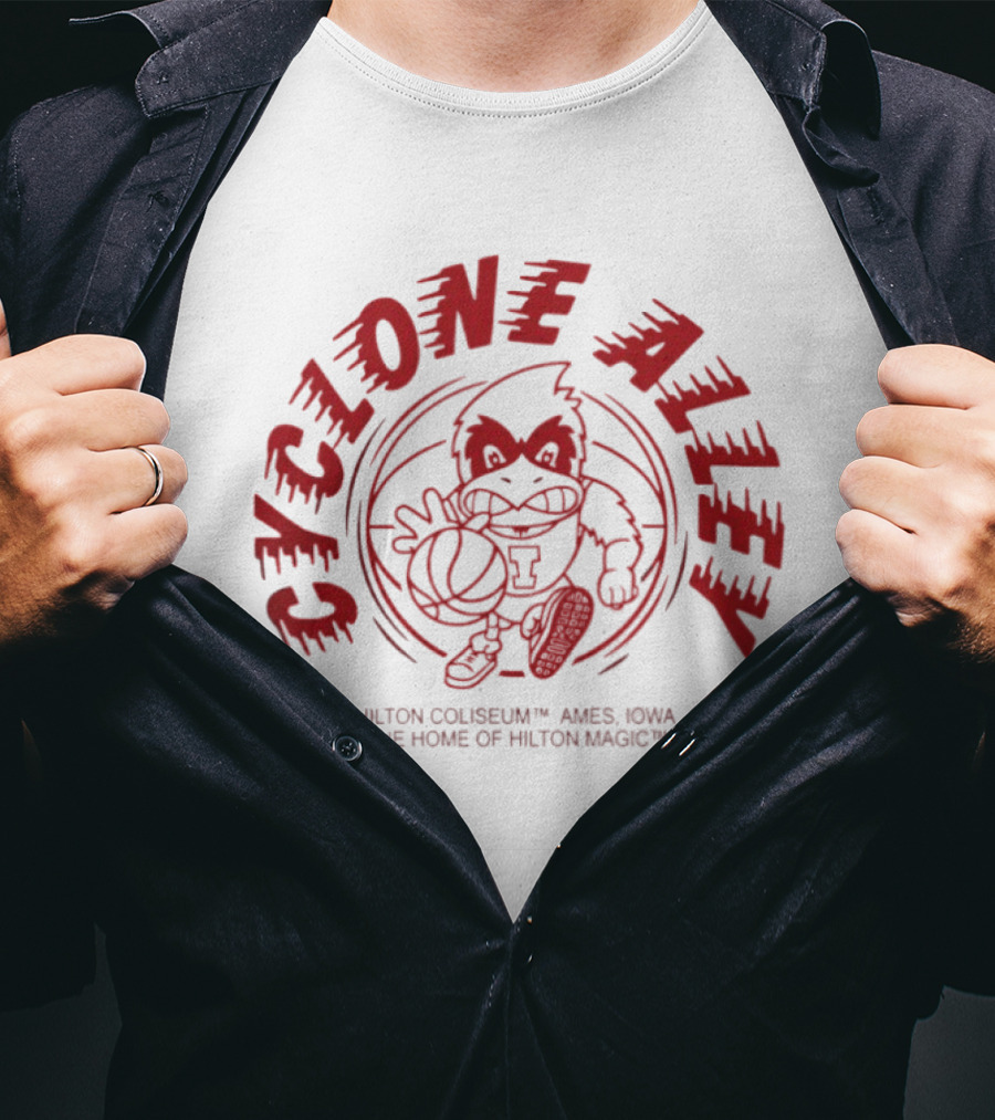 Cyclone Alley Hilton Coliseum Ames Iowa Home Of Hilton Magic T-Shirt