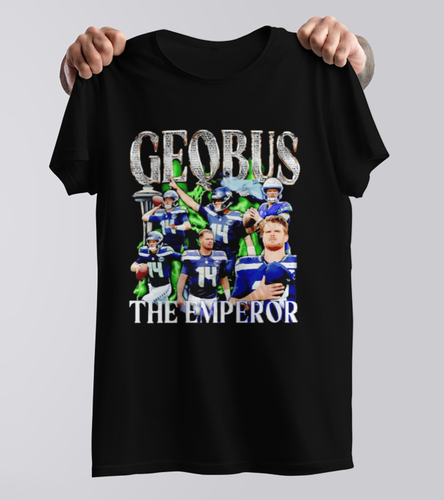 Geobus The Emperor Sam Darnold Seattle Seahawks Football T-Shirt