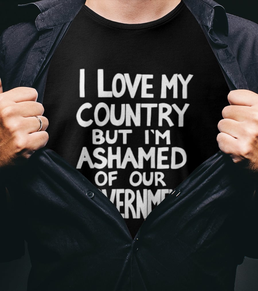 Billie Eilish I Love My Country But I'm Ashamed Of Our Government T-Shirt