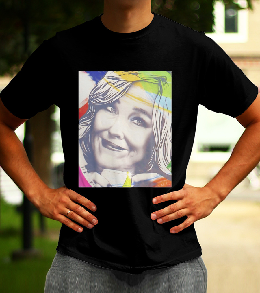 Catherine O'Hara Pop Art Style With Colorful Brushstrokes T-Shirt