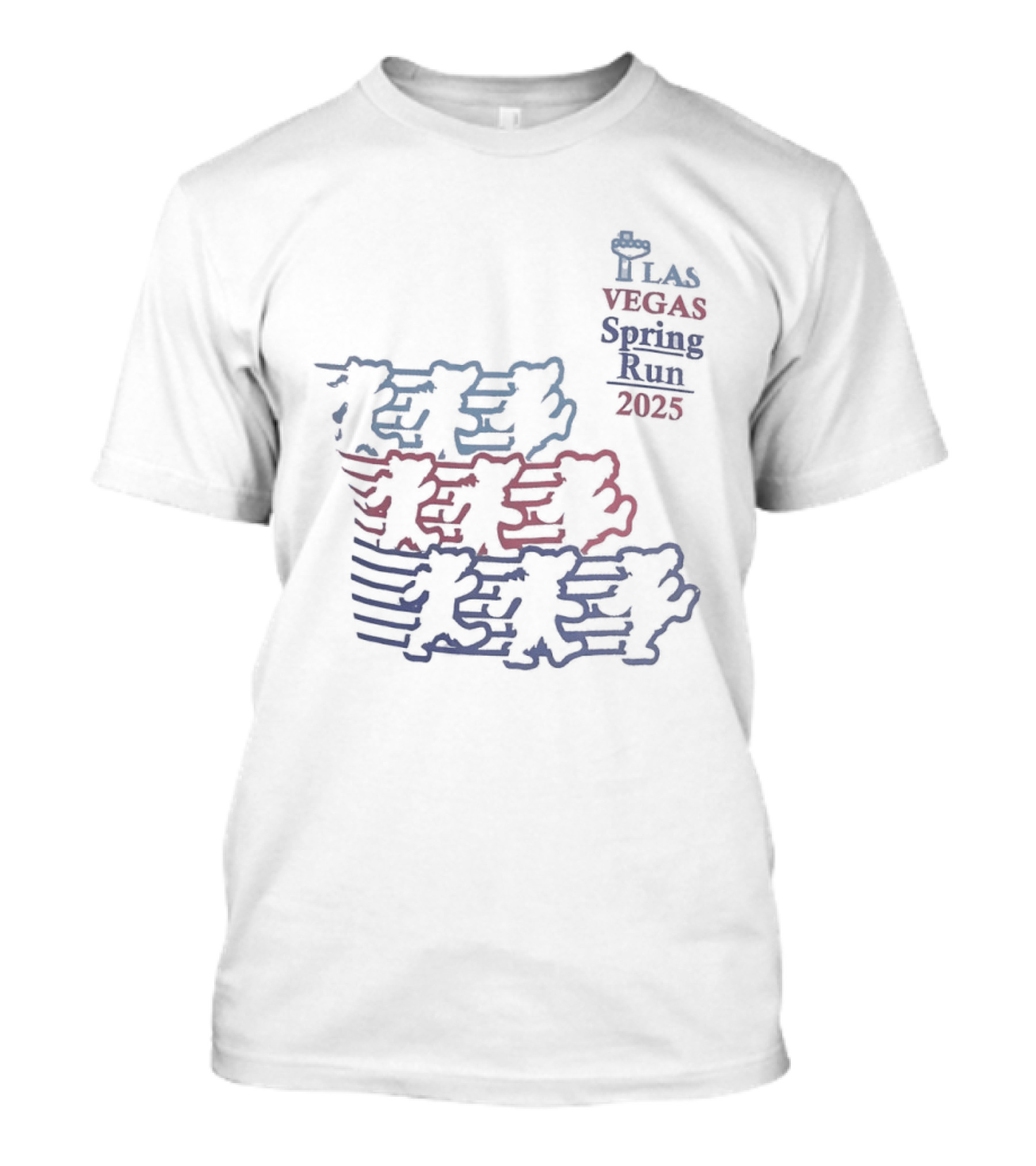 Grateful Dead Bears Las Vegas Spring Run 2025 T-Shirt