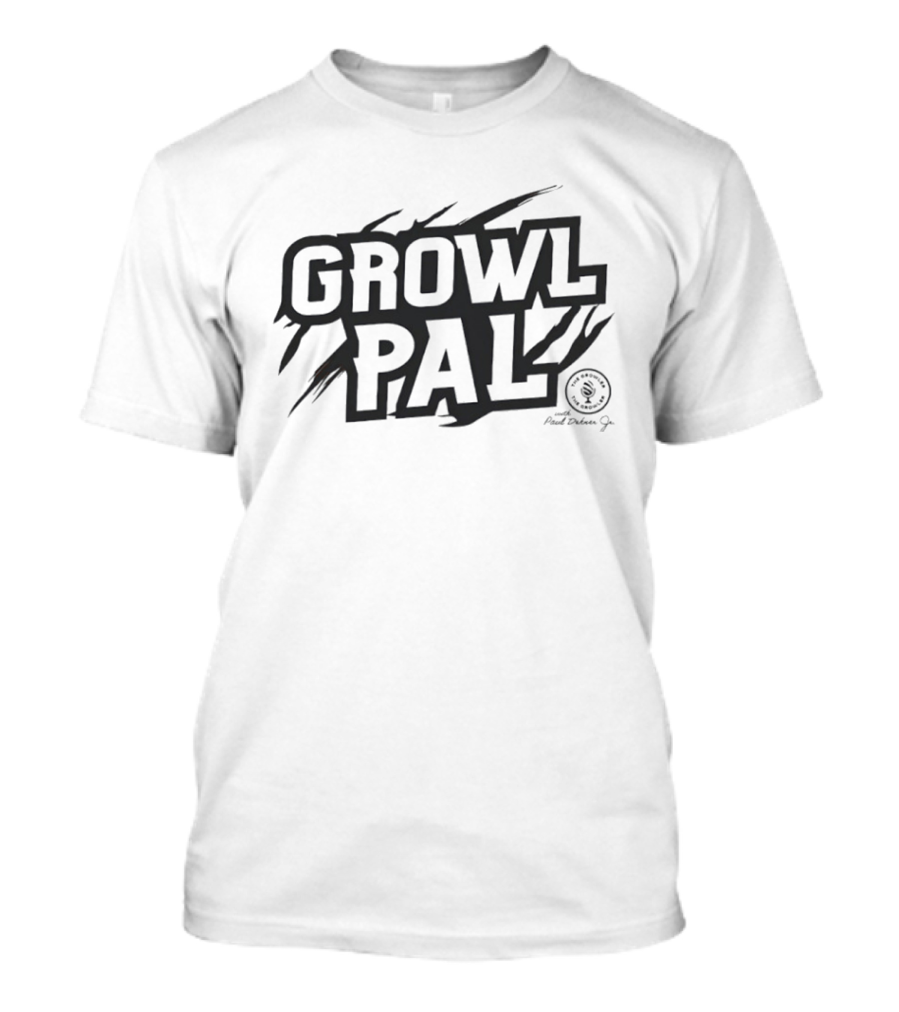 GROWL PAL Scratch Mark Logo Adolfo Jr T-Shirt