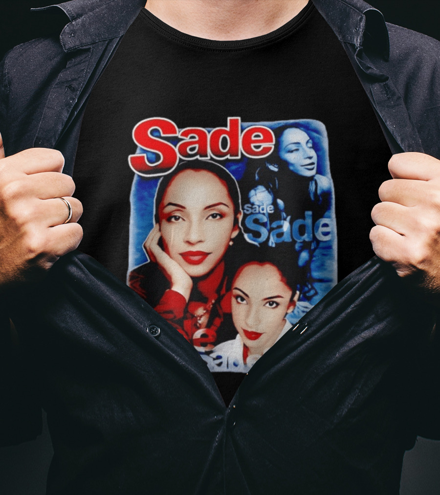 Sade Lovers Rock Tour Vintage Style Collage T-Shirt