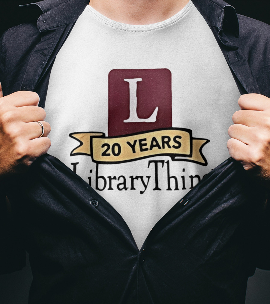 20 Years LibraryThing L Anniversary Celebration T-Shirt