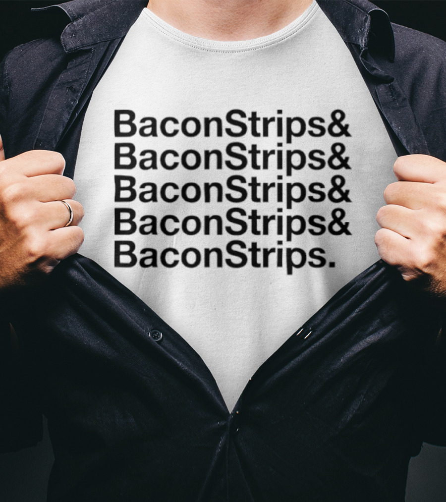 BaconStrips And BaconStrips Repeat Stacked T-Shirt