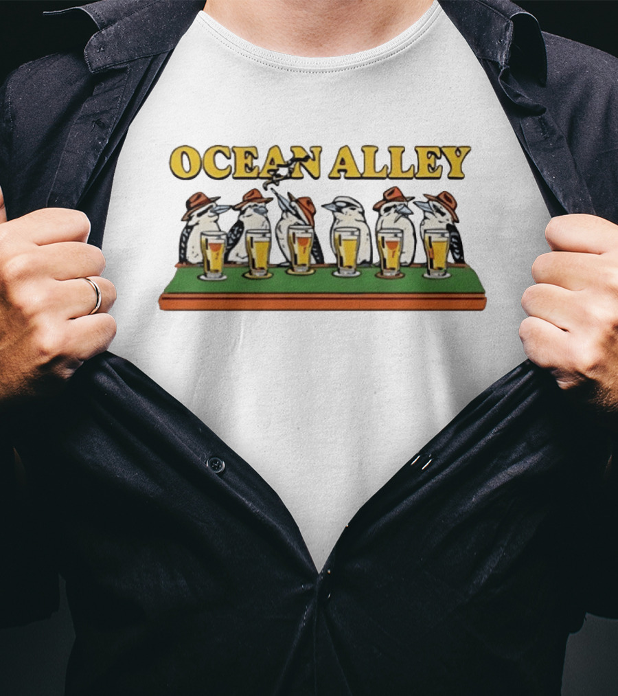 Ocean Alley Tour 2026 Birds With Hats And Beers T-Shirt
