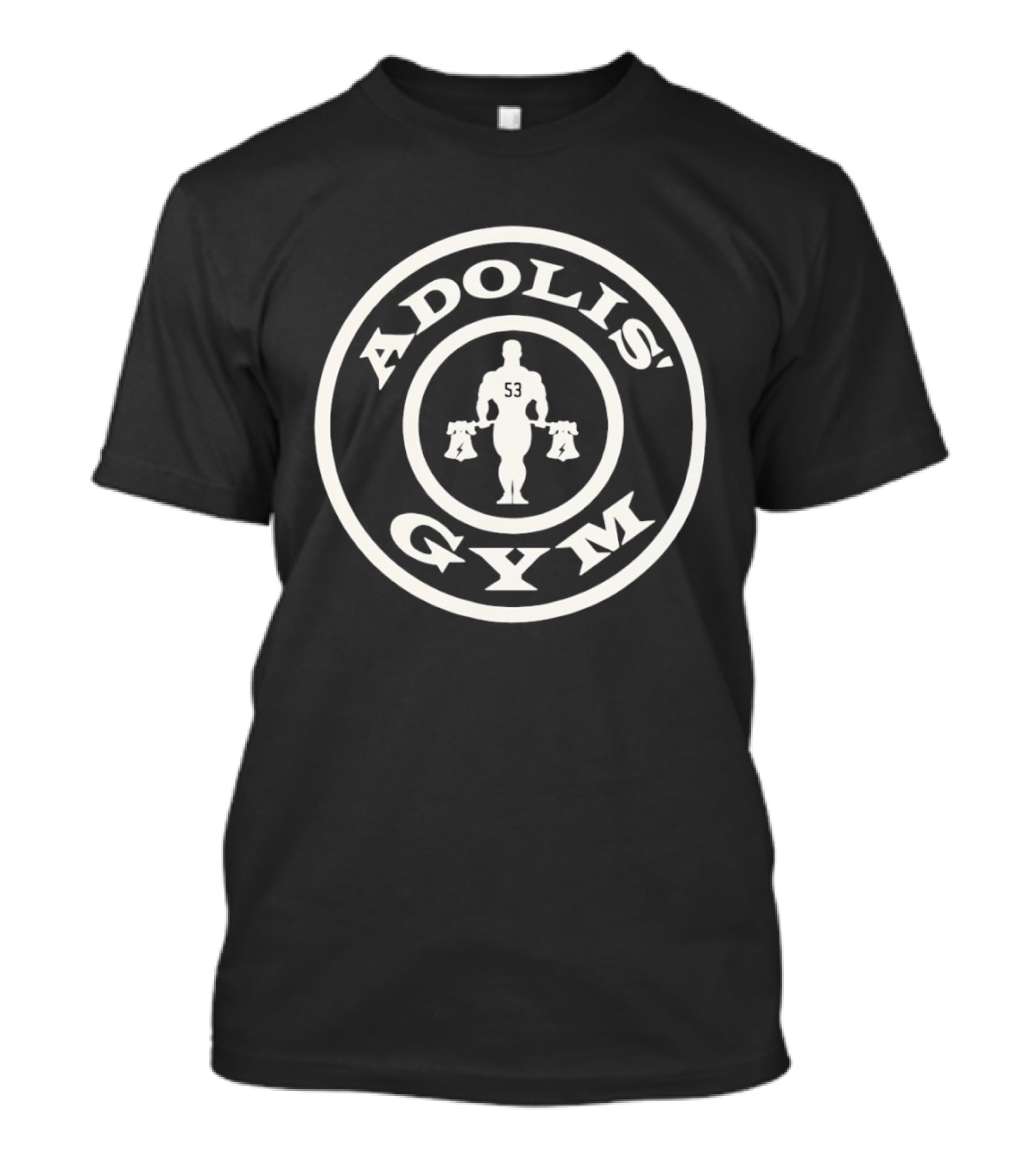 Adolis Gym 53 Bodybuilder Icon In Circular Frame T-Shirt