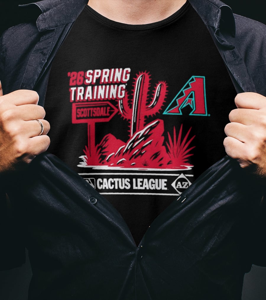 Arizona Diamondbacks 2026 Spring Training Scottsdale Cactus League MLB AZ T-Shirt