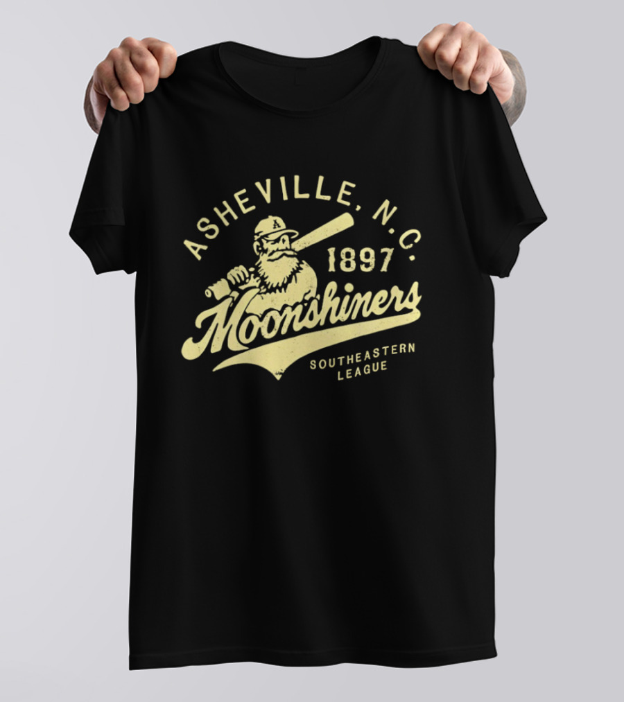 Asheville N.C. Moonshiners 1897 Southeastern League Baseball Team T-Shirt