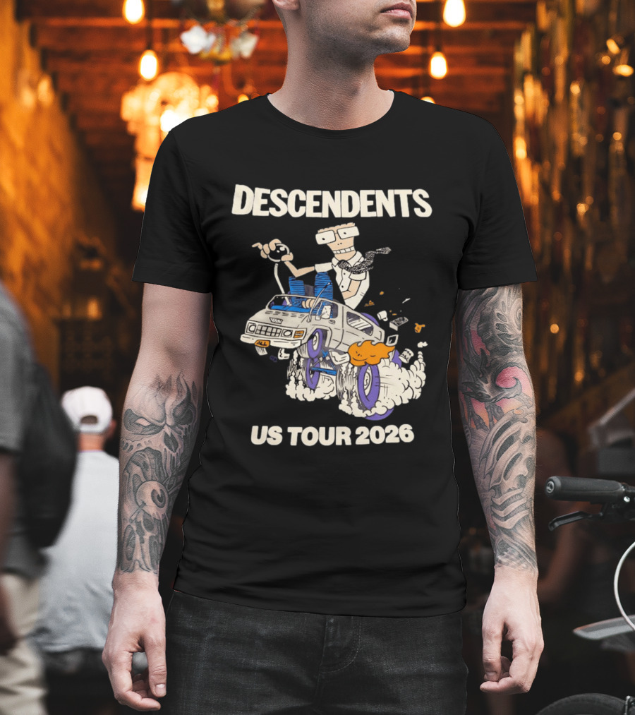 Descendents US Tour 2026 Cartoon Van T-Shirt