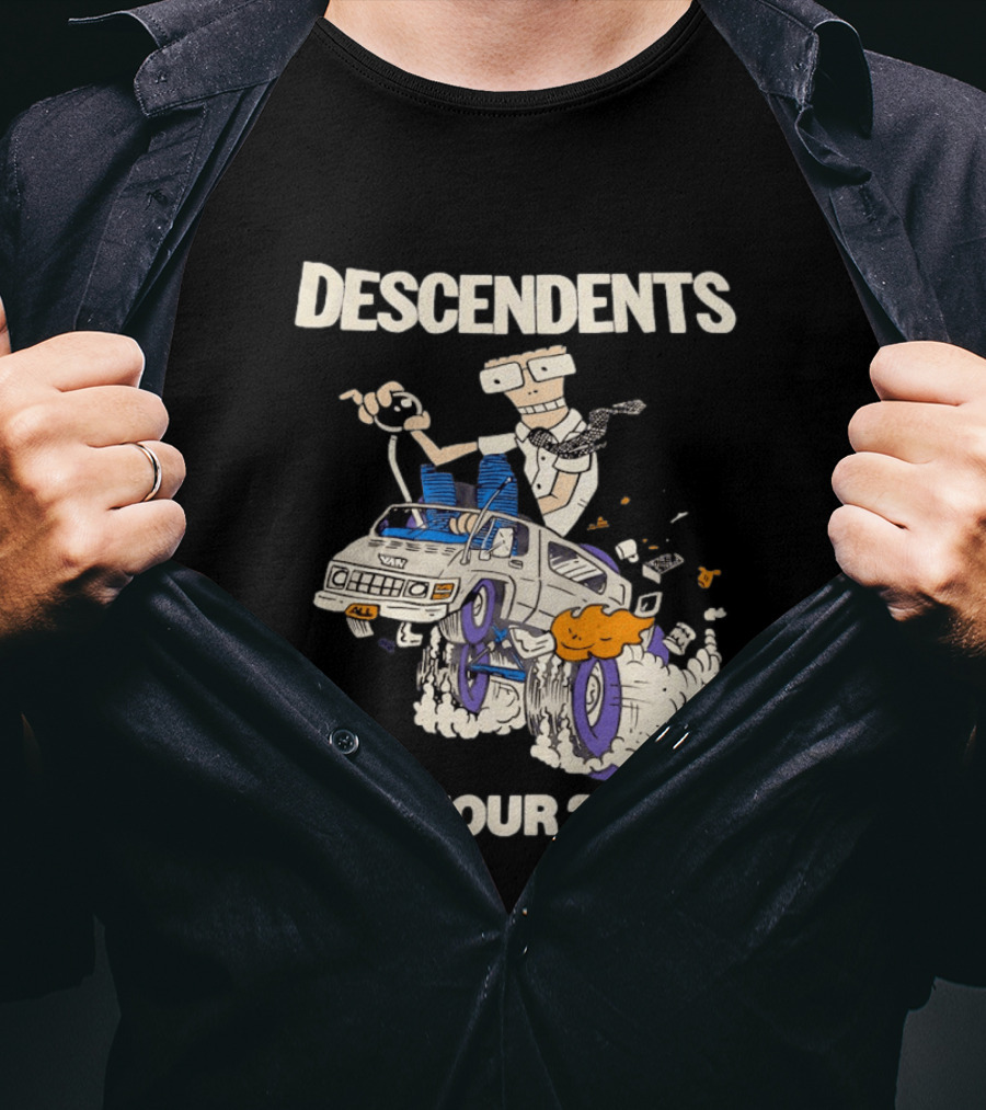Descendents US Tour 2026 Cartoon Van T-Shirt