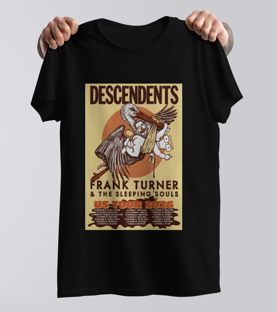 Descendents Frank Turner And The Sleeping Souls US Tour 2026 T-Shirt