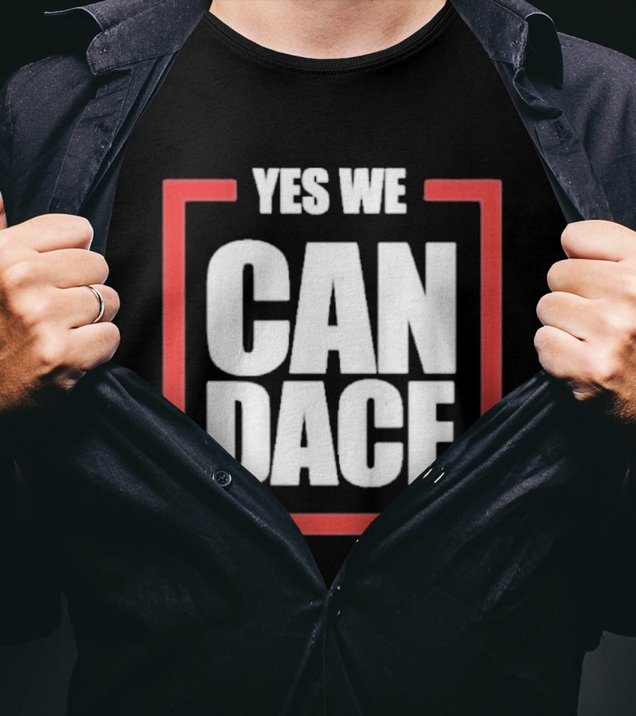 Candace Owens Yes We Candace Text In Red Frame T-Shirt