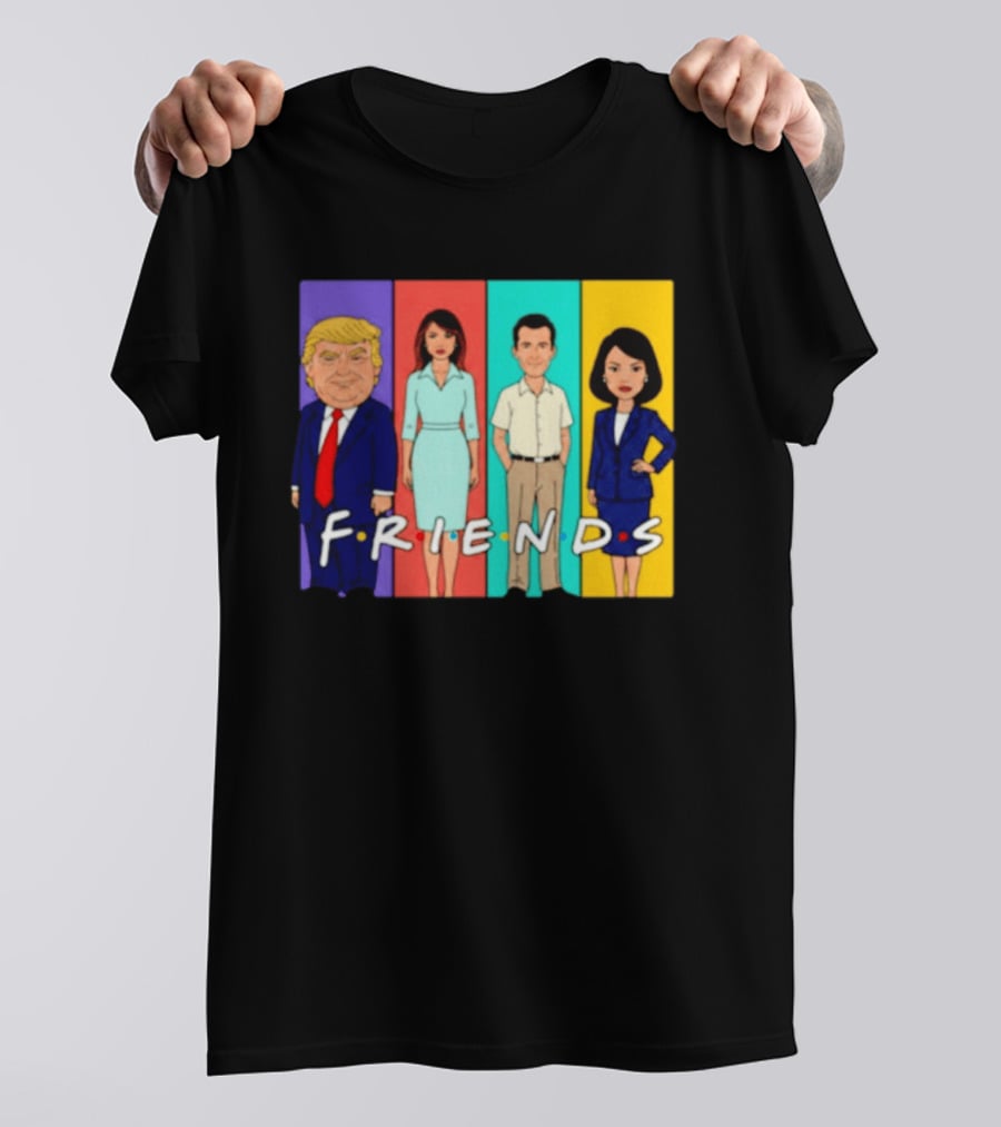Famous Political Figures Friends Parody Cartoon Meme T-Shirt