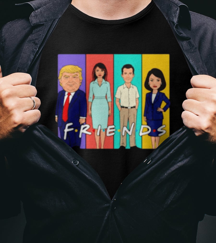 Famous Political Figures Friends Parody Cartoon Meme T-Shirt