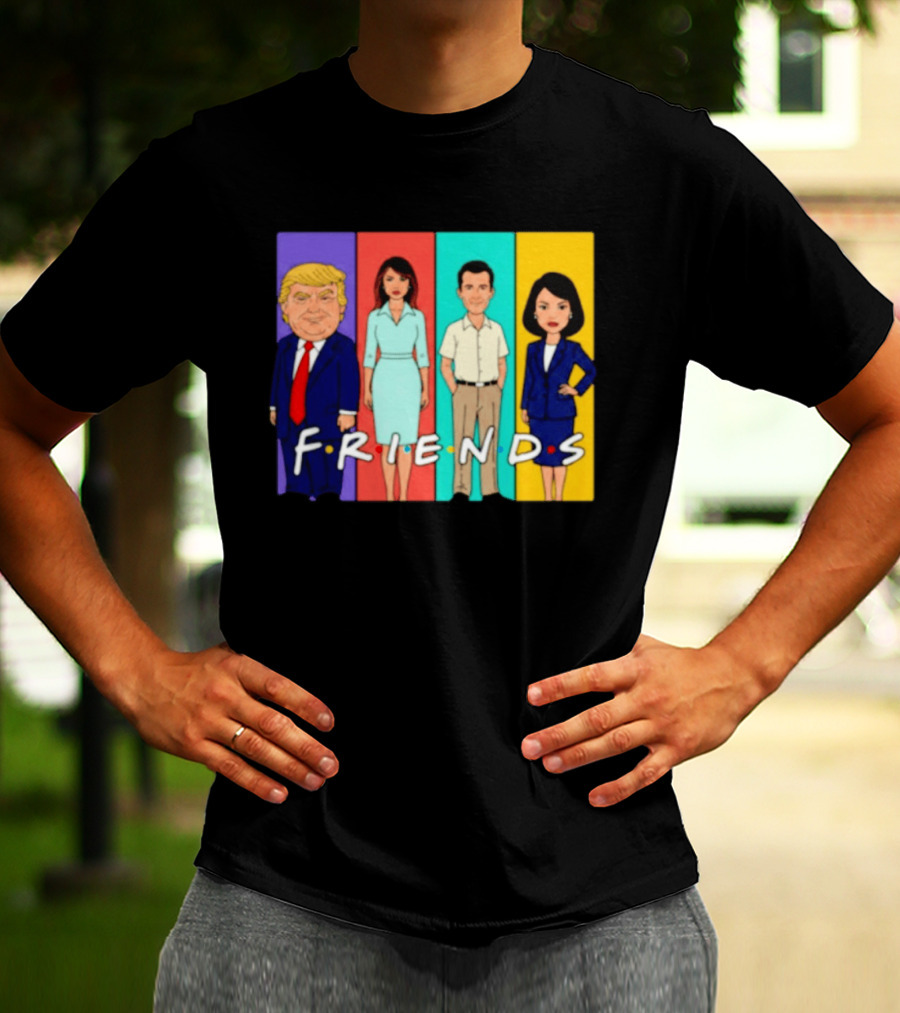 Famous Political Figures Friends Parody Cartoon Meme T-Shirt