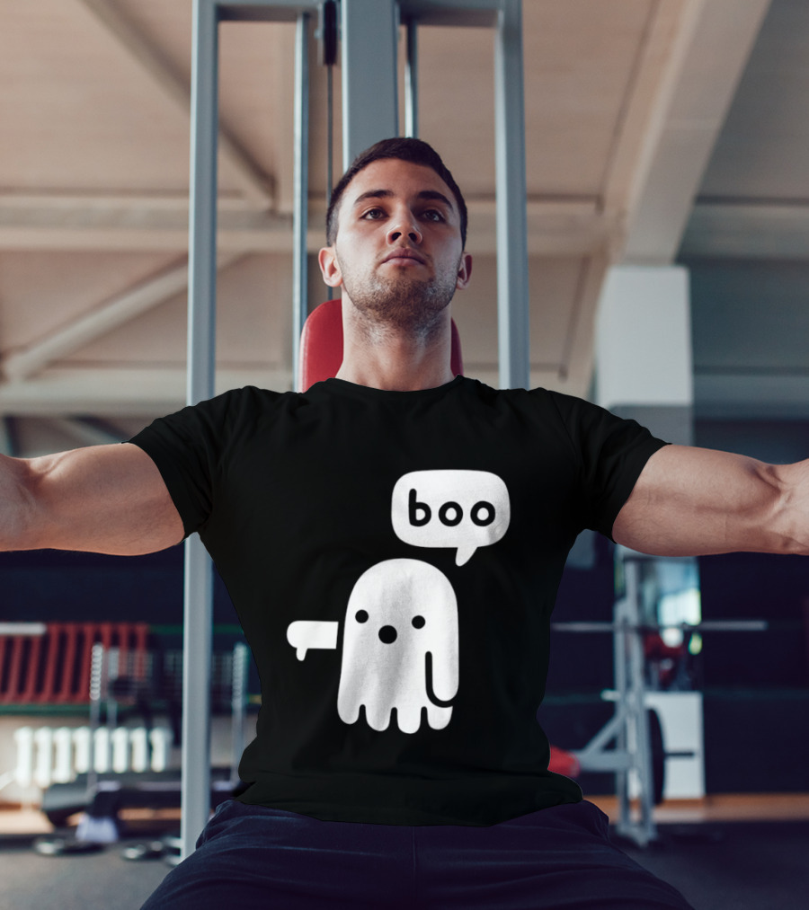 Boo Ghost Disapproval Gesture T-Shirt