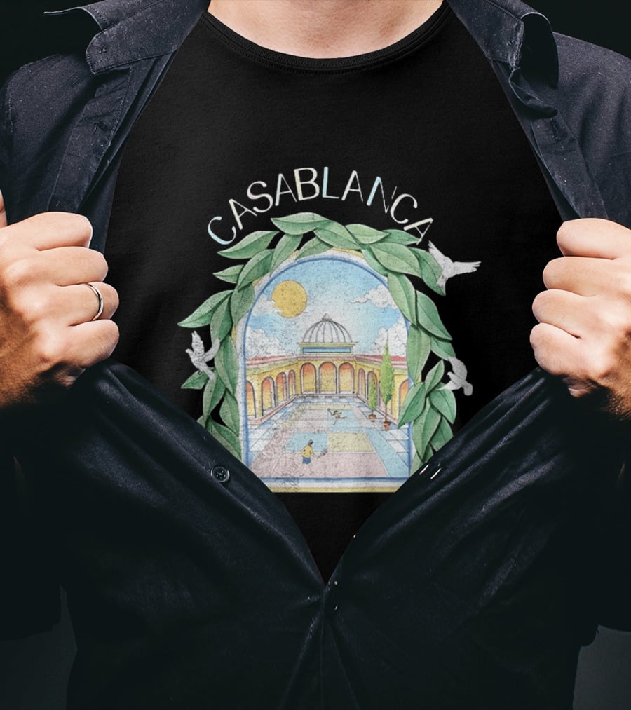 Casablanca L'Arche De Tennis Courtyard T-Shirt