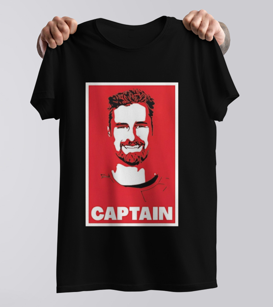 Detroit Red Wings Captain Dylan Larkin Bold Red T-Shirt