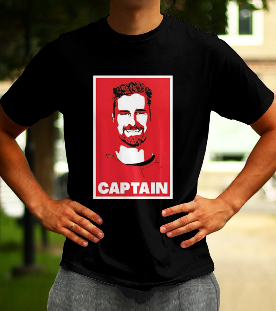 Detroit Red Wings Captain Dylan Larkin Bold Red T-Shirt