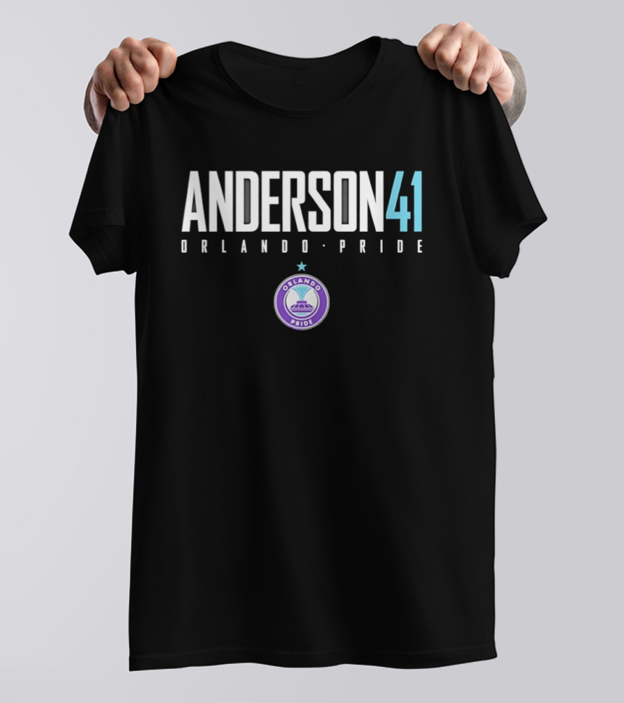 Anderson 41 Orlando Pride Purple Star Circle T-Shirt