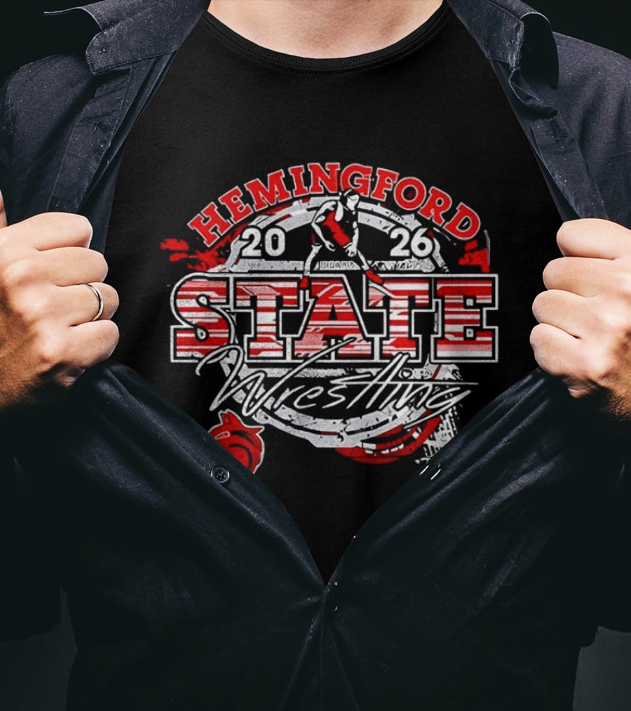 Hemingford State Wrestling 2026 Wildcat Team T-Shirt