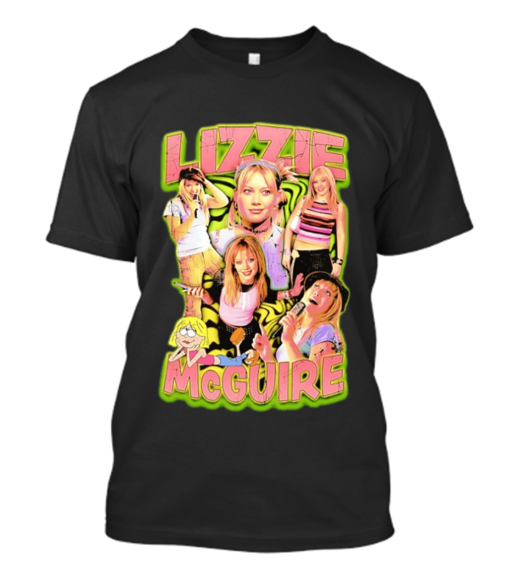 Lizzie McGuire Hilary Duff Disney Channel Iconic 2000s Cartoon Show T-Shirt