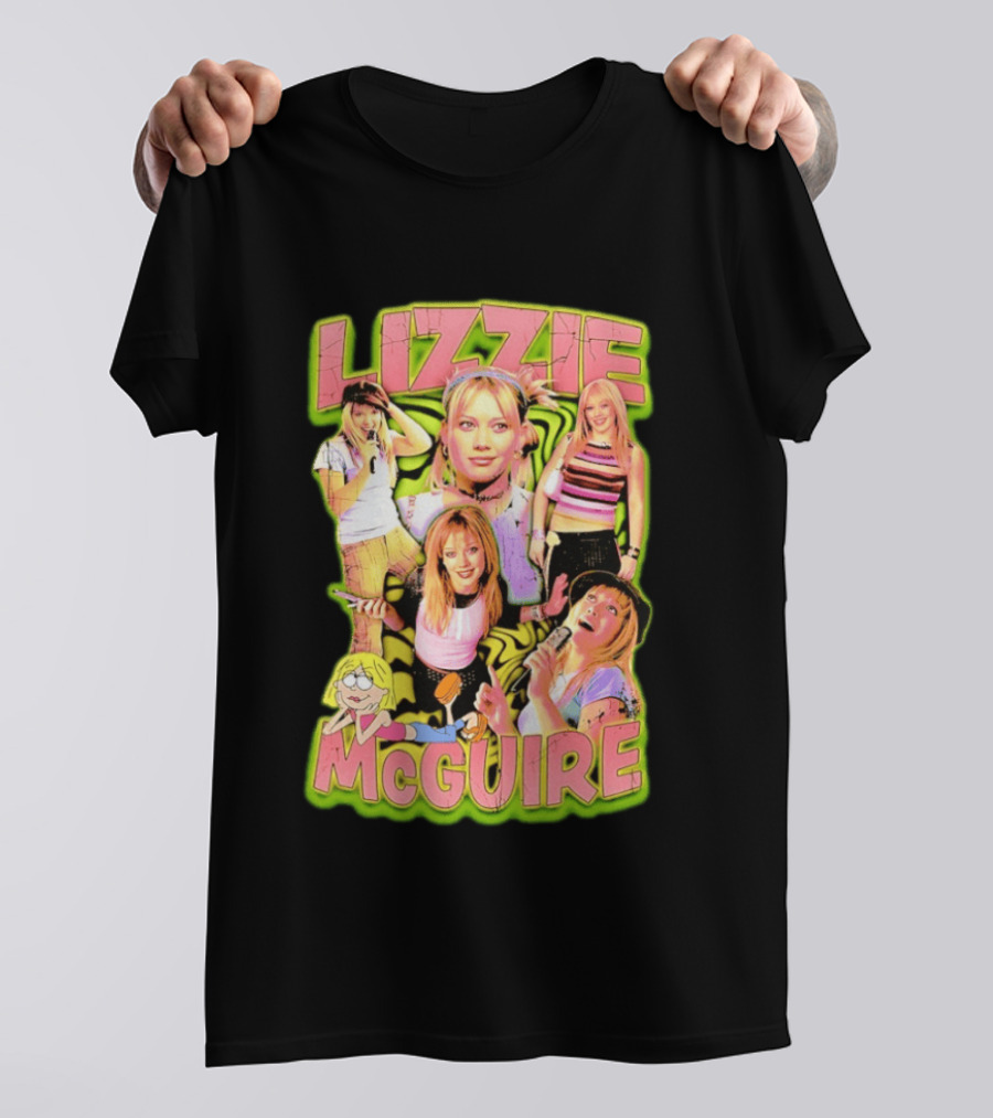 Lizzie McGuire Hilary Duff Disney Channel Iconic 2000s Cartoon Show T-Shirt